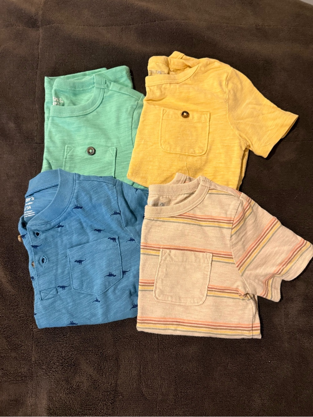 Kids' Pocket Tee - Assorted Colors (4 Pack)